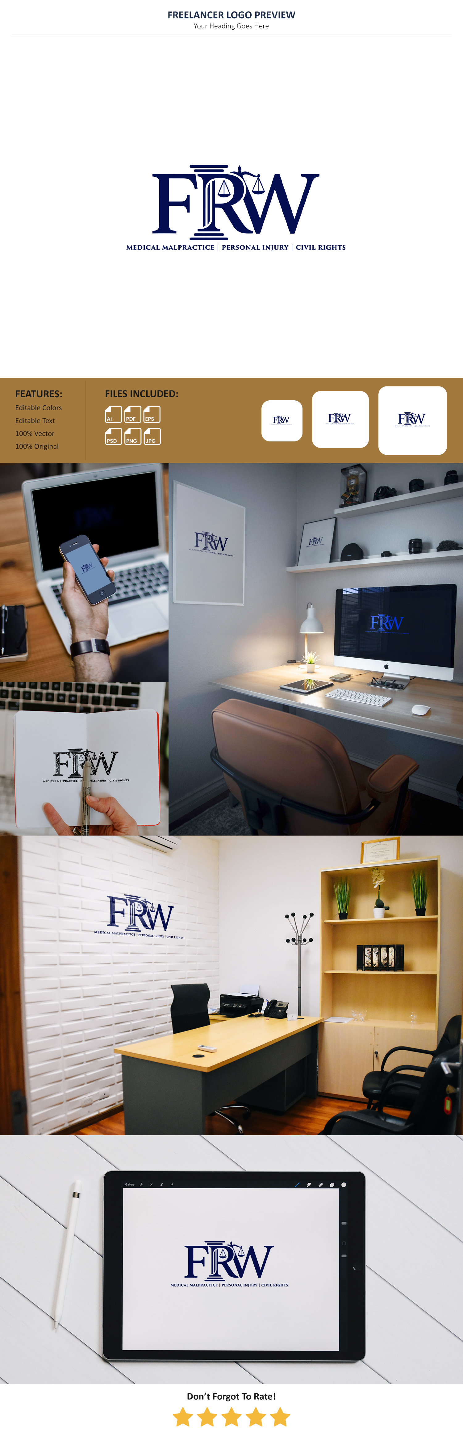 Logo Design by Pixel Signature for O'BRIEN COLEMAN & WRIGHT, LLC | Design #37734281
