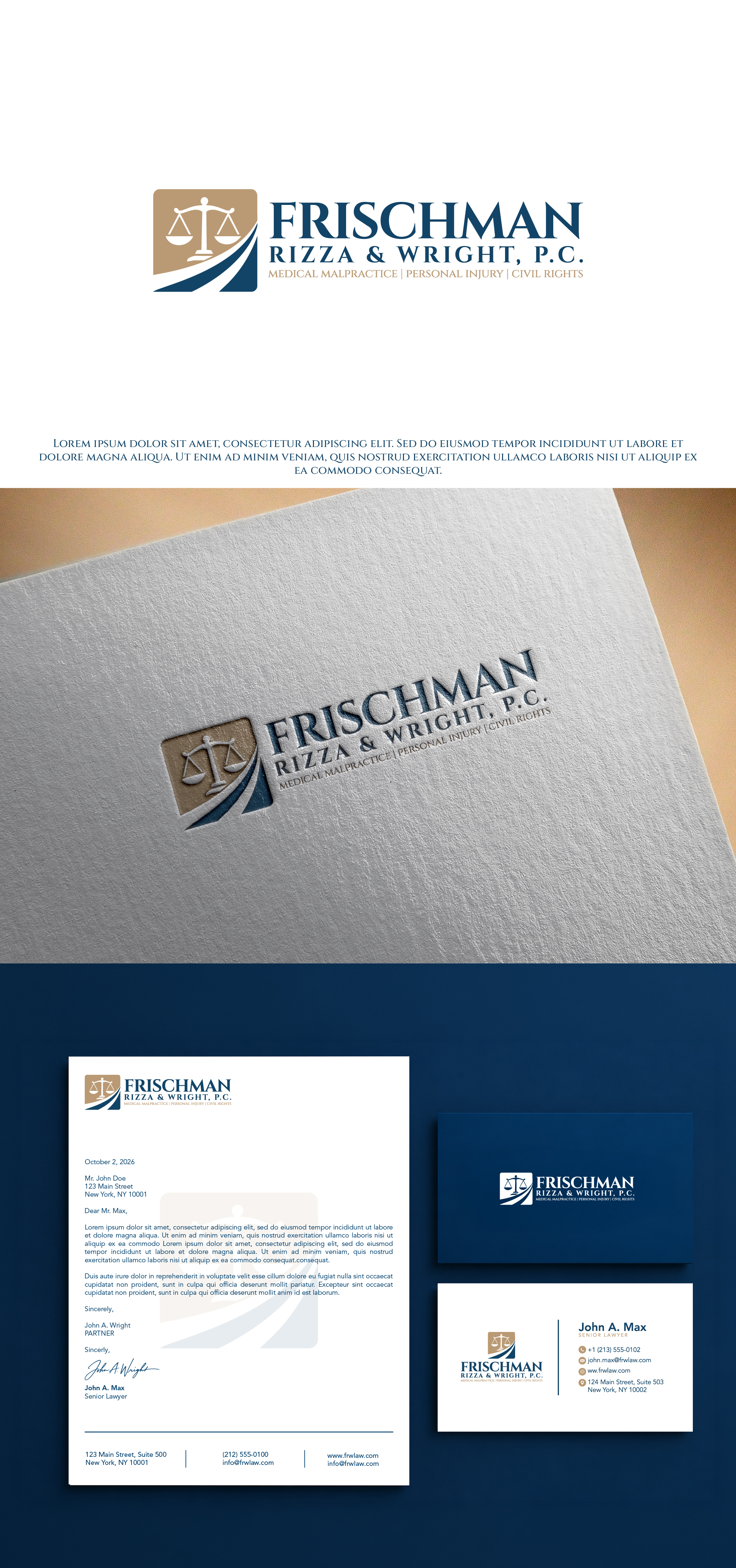 Logo Design by THE DESIGN MAN for O'BRIEN COLEMAN & WRIGHT, LLC | Design #37738371