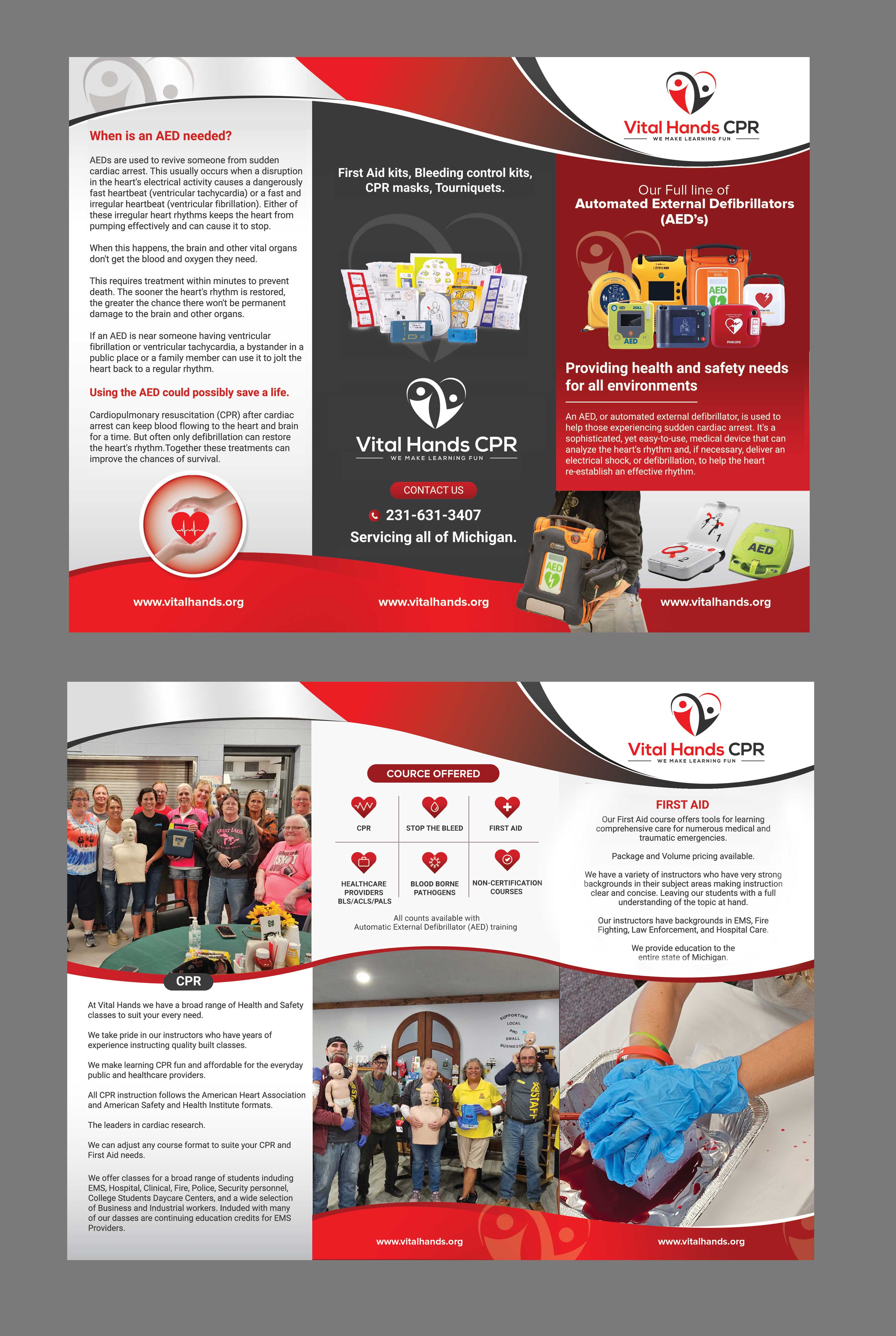 Flyer Design by Stan$oul for Vital Hands LLC | Design #37736833