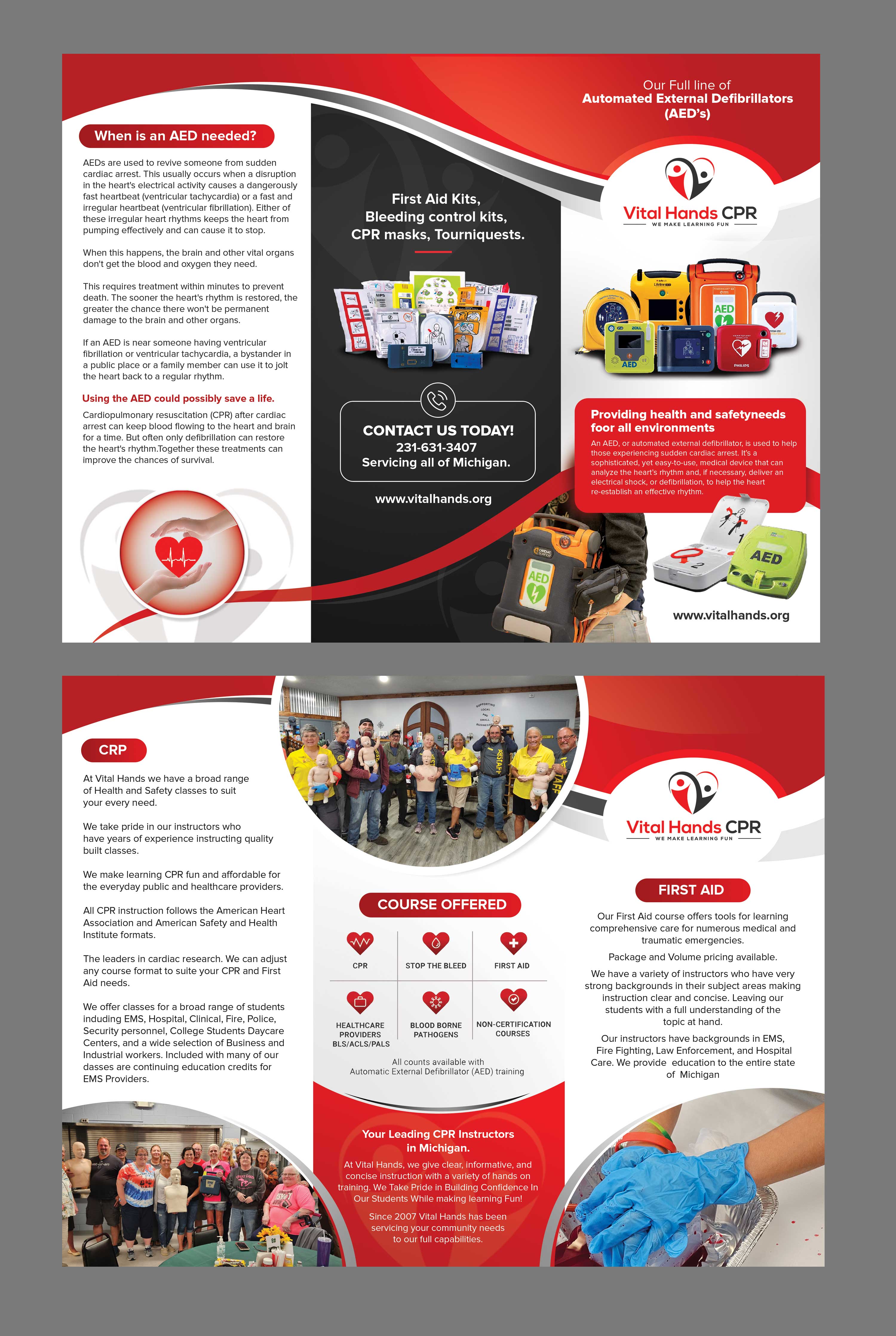 Flyer Design by Stan$oul for Vital Hands LLC | Design #37738443