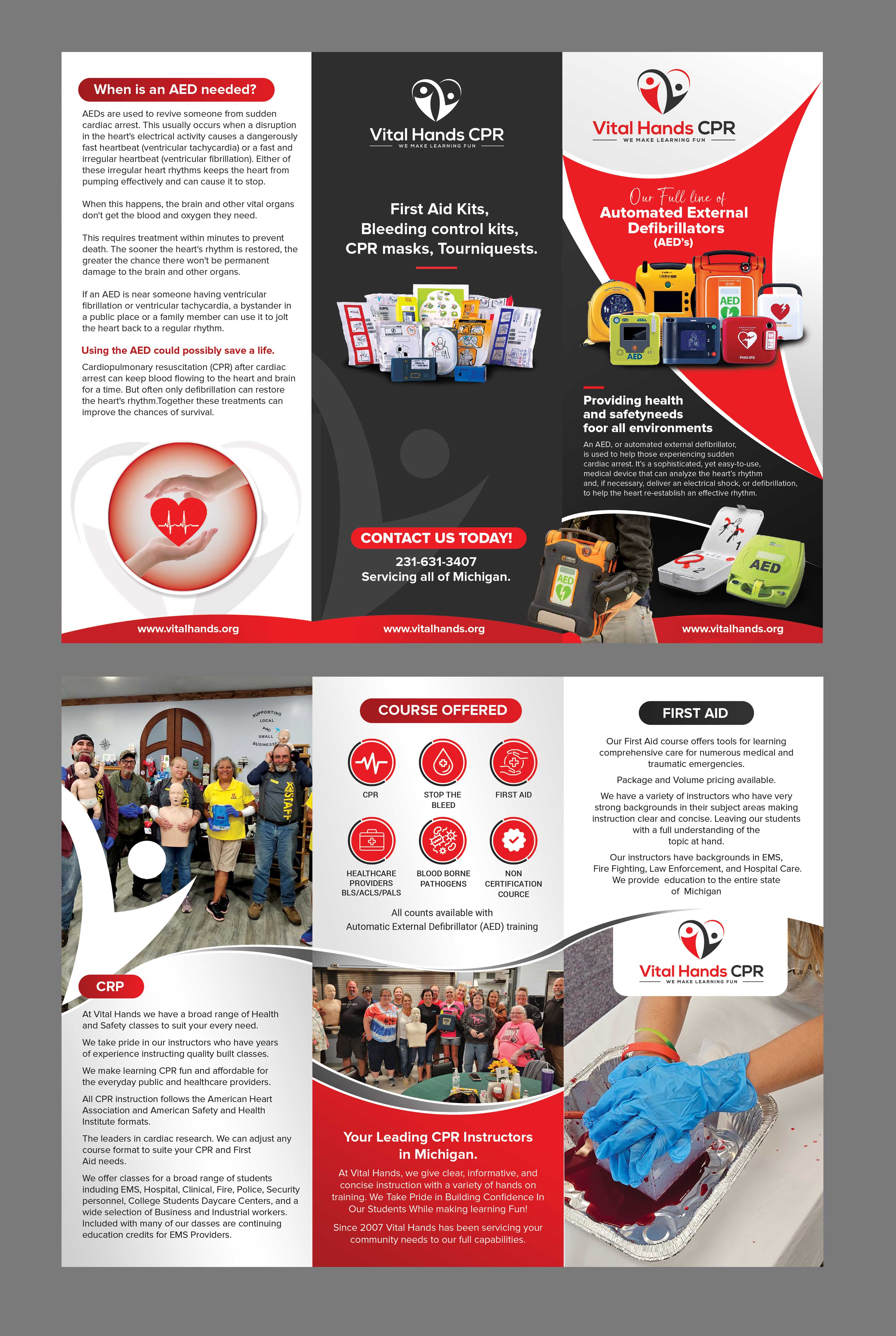 Flyer Design by Stan$oul for Vital Hands LLC | Design #37738574
