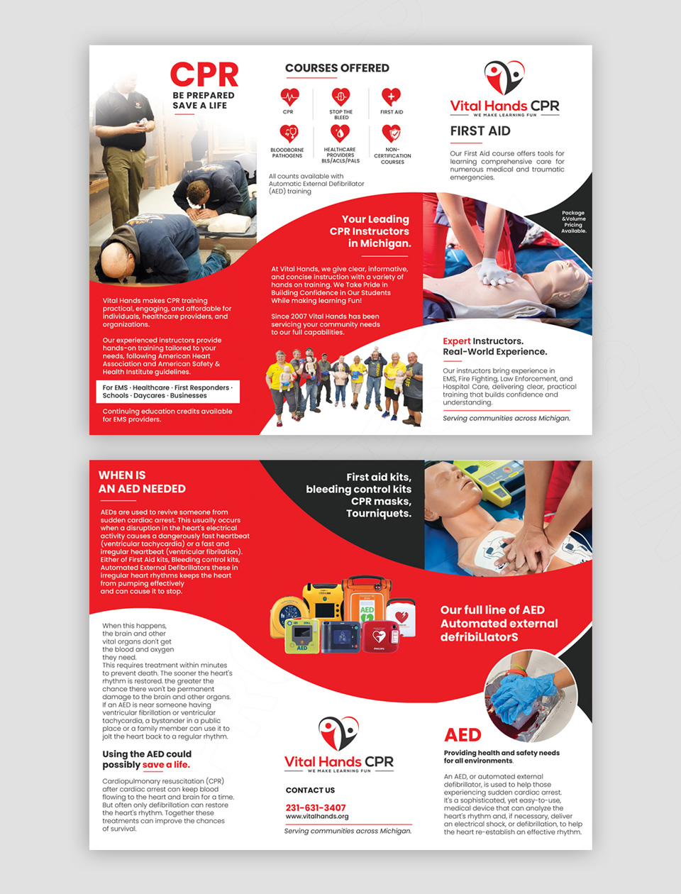 Flyer Design by DA. for Vital Hands LLC | Design #37738703