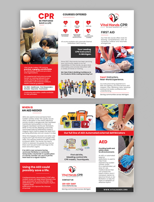 Flyer Design by DA. for Vital Hands LLC | Design: #37738784
