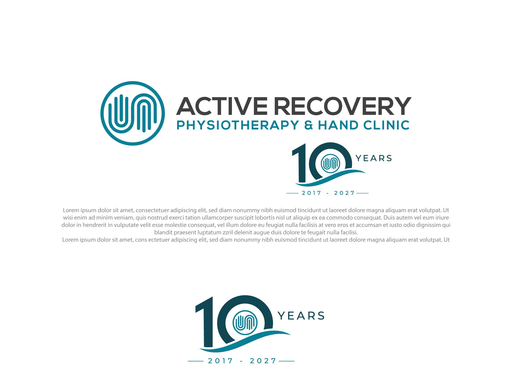 Logo Design by TBM Design for Active Recovery Physiotherapy & Hand Clinic | Design #37758415