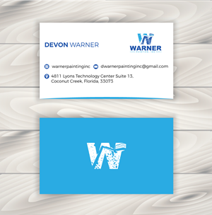 Visitenkarten-Design von RA-bica für Warner Painting, Inc. | Design: #37754569