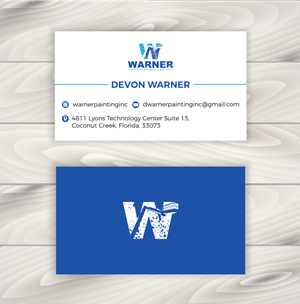 Visitenkarten-Design von RA-bica für Warner Painting, Inc. | Design: #37754570