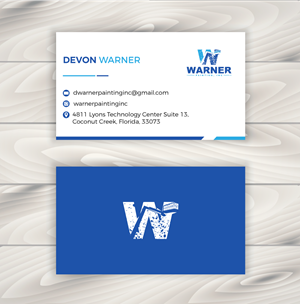 Visitenkarten-Design von RA-bica für Warner Painting, Inc. | Design: #37754571