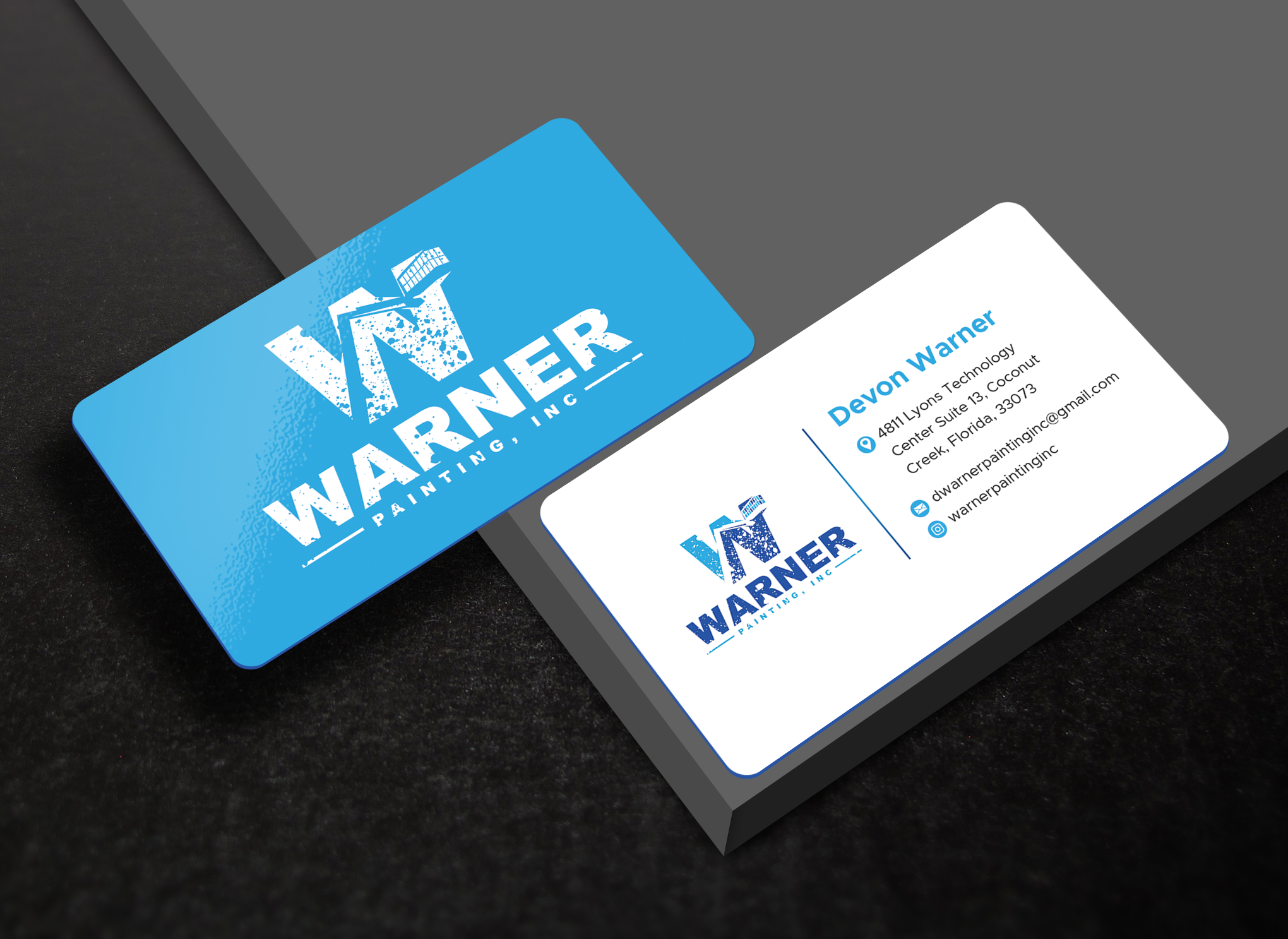 Business Card Design by Expert Bappy for Warner Painting, Inc. | Design #37752418