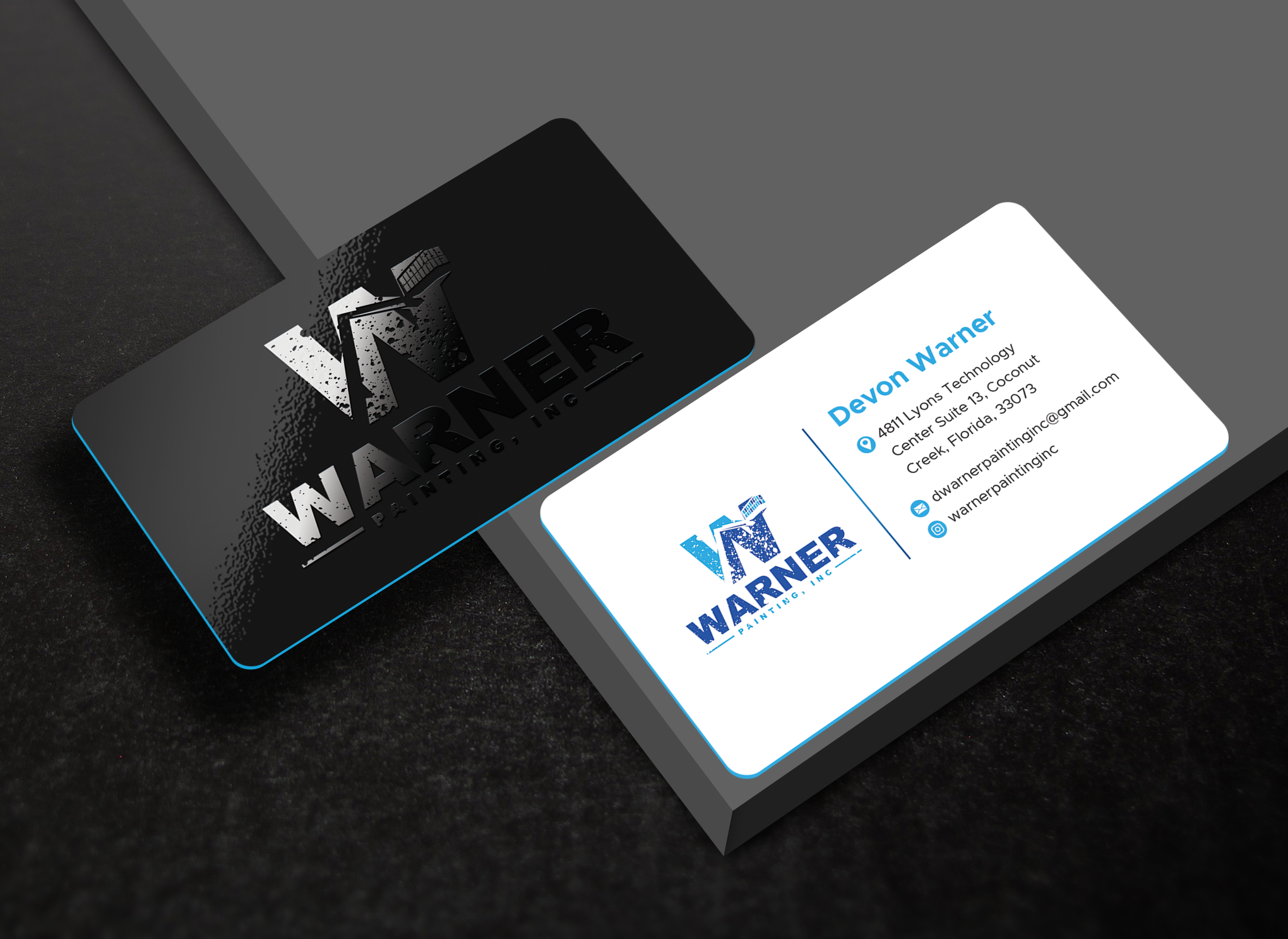 Business Card Design by Expert Bappy for Warner Painting, Inc. | Design #37752435