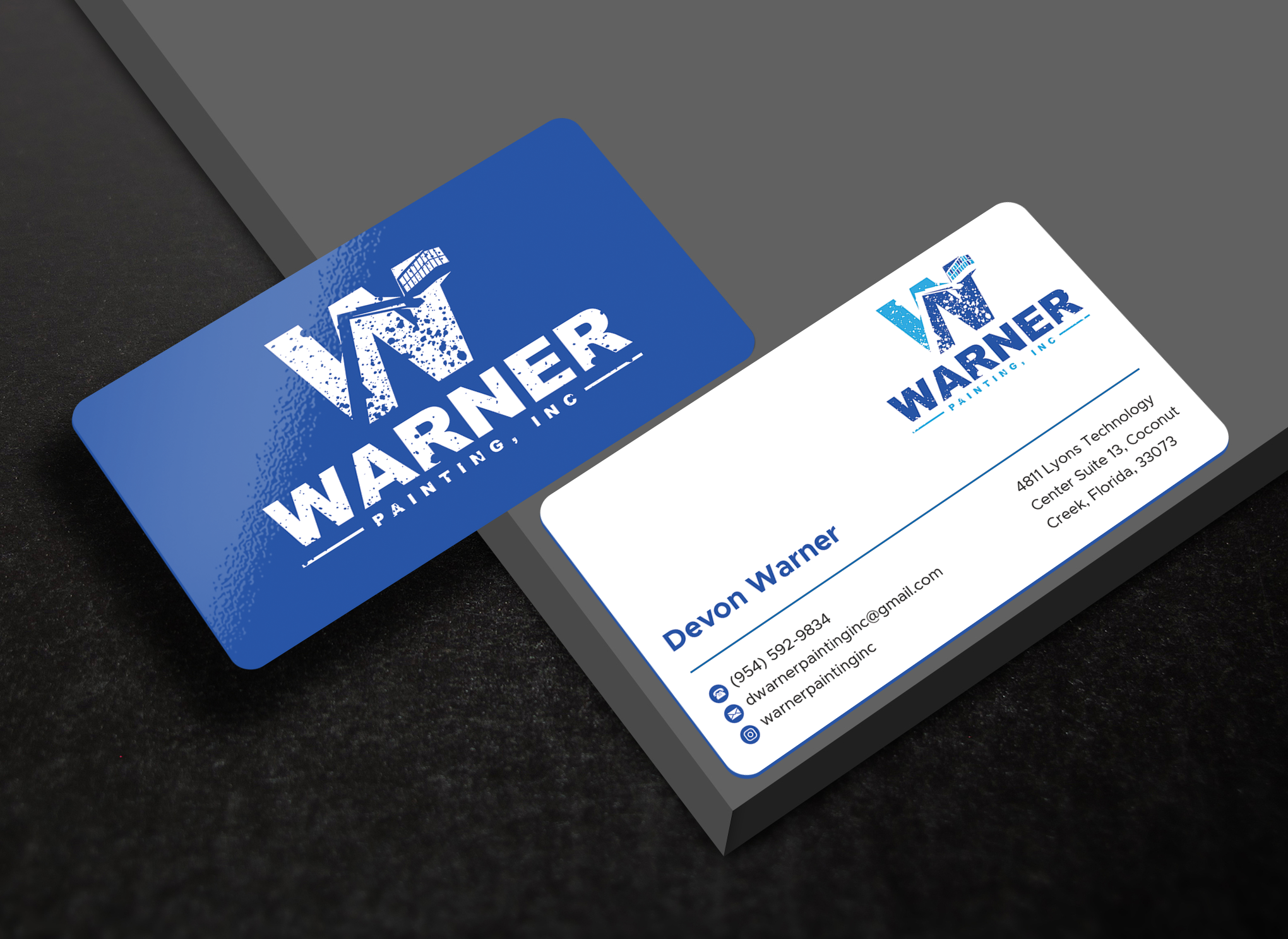 Business Card Design by Expert Bappy for Warner Painting, Inc. | Design #37752608