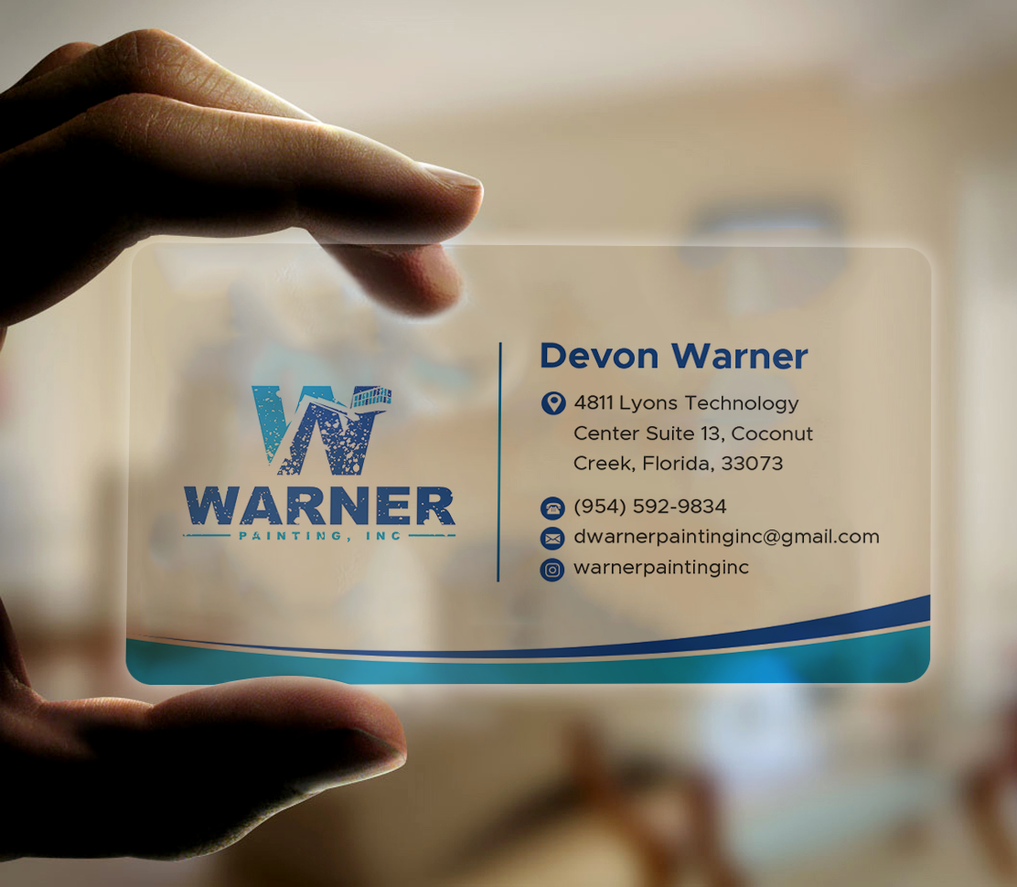 Business Card Design by Expert Bappy for Warner Painting, Inc. | Design #37752623