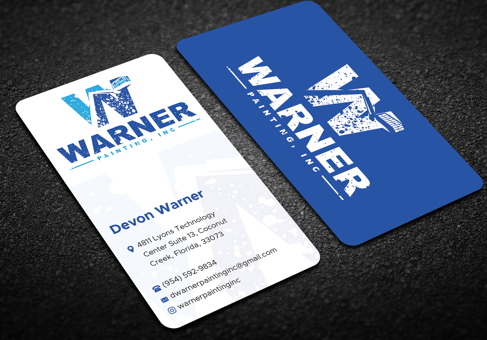 Business Card Design by Expert Bappy for Warner Painting, Inc. | Design #37753300