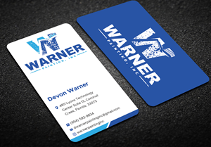 Business Card Design by Expert Bappy for Warner Painting, Inc. | Design: #37753342