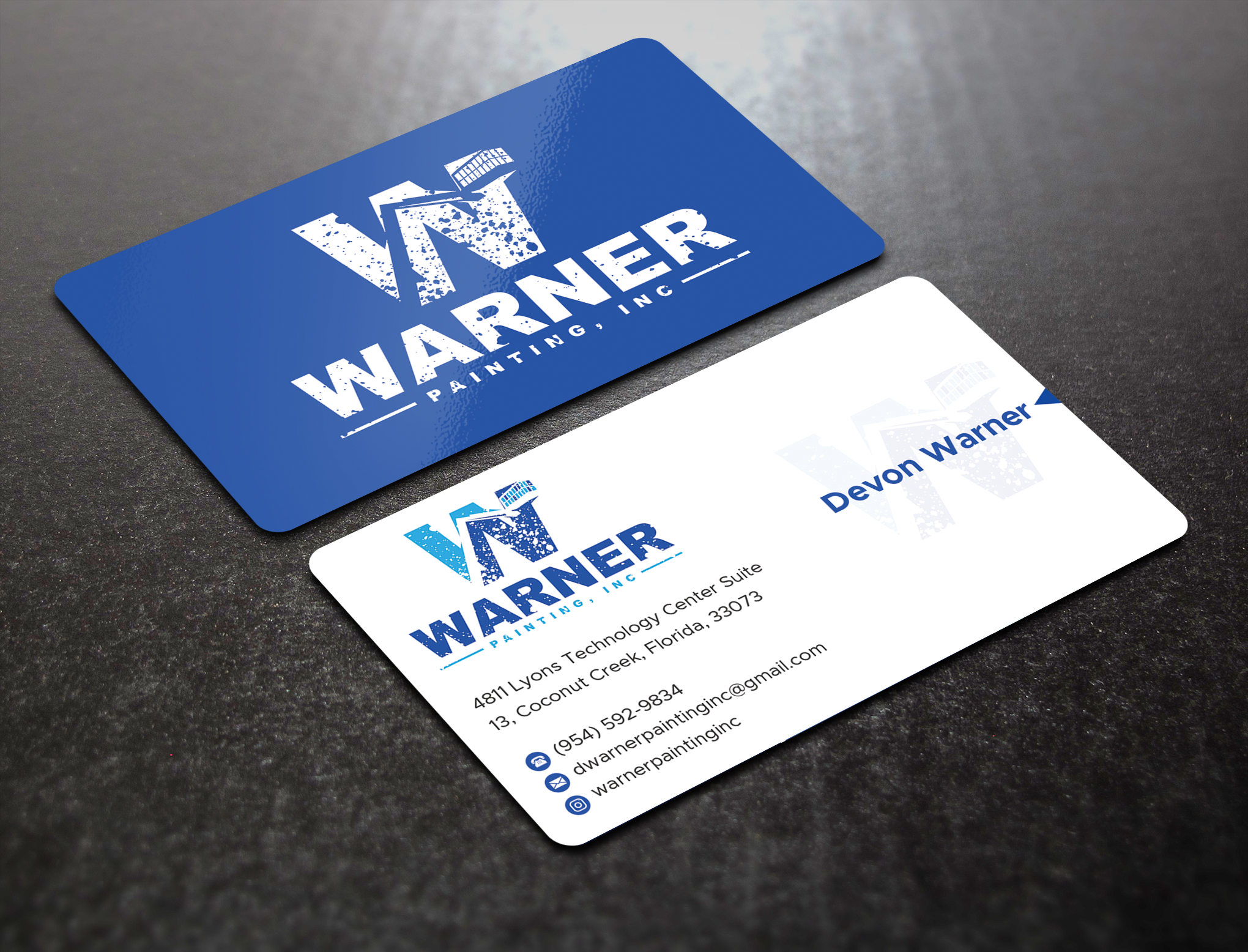 Business Card Design by Expert Bappy for Warner Painting, Inc. | Design #37753354