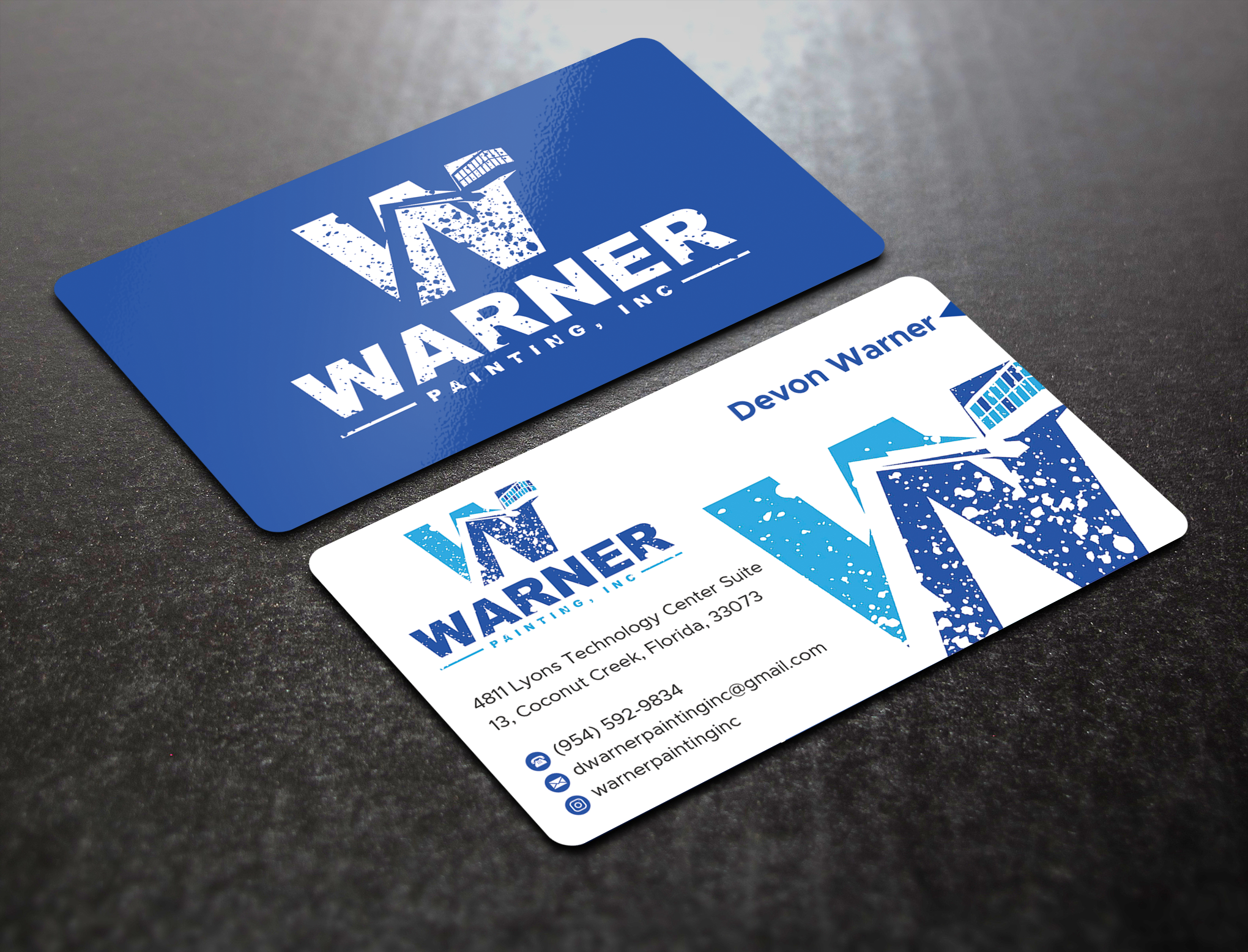 Business Card Design by Expert Bappy for Warner Painting, Inc. | Design #37753355