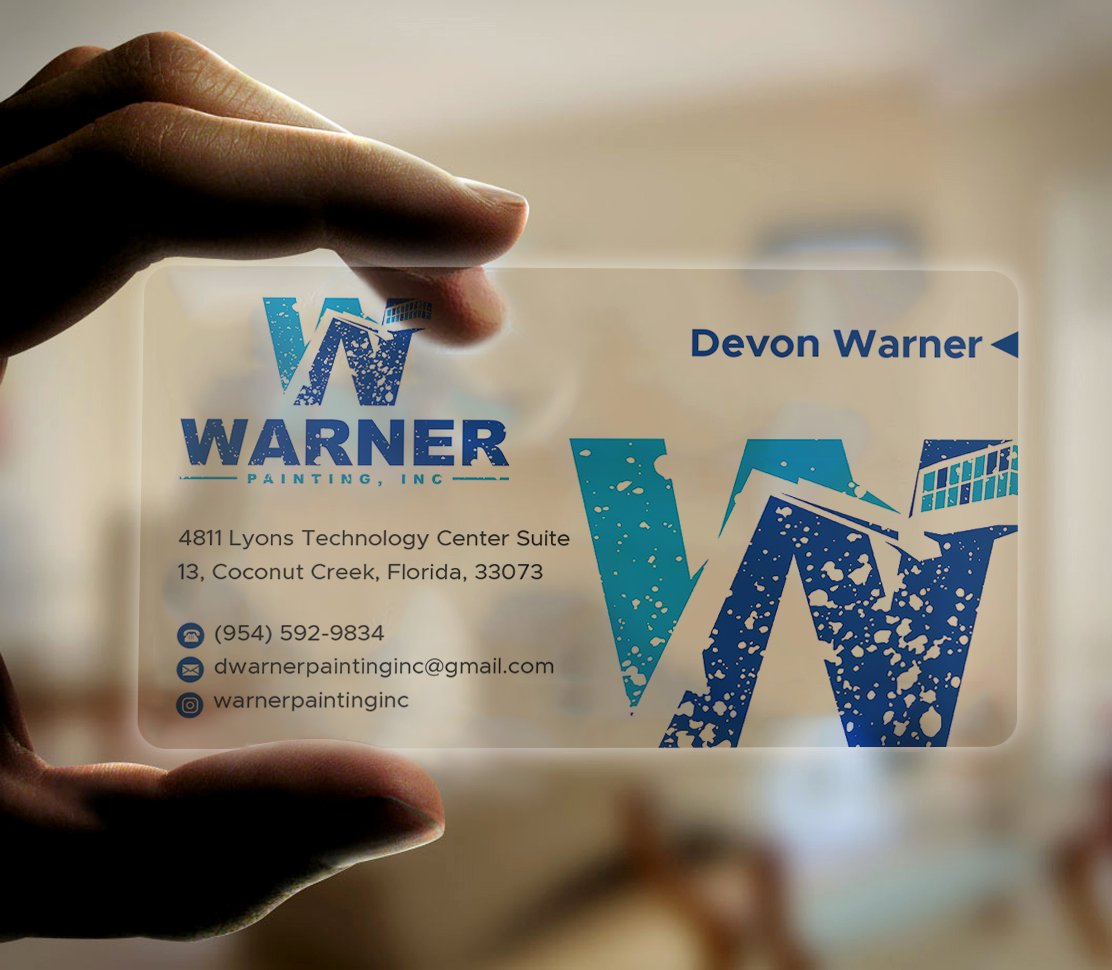 Business Card Design by Expert Bappy for Warner Painting, Inc. | Design #37753361