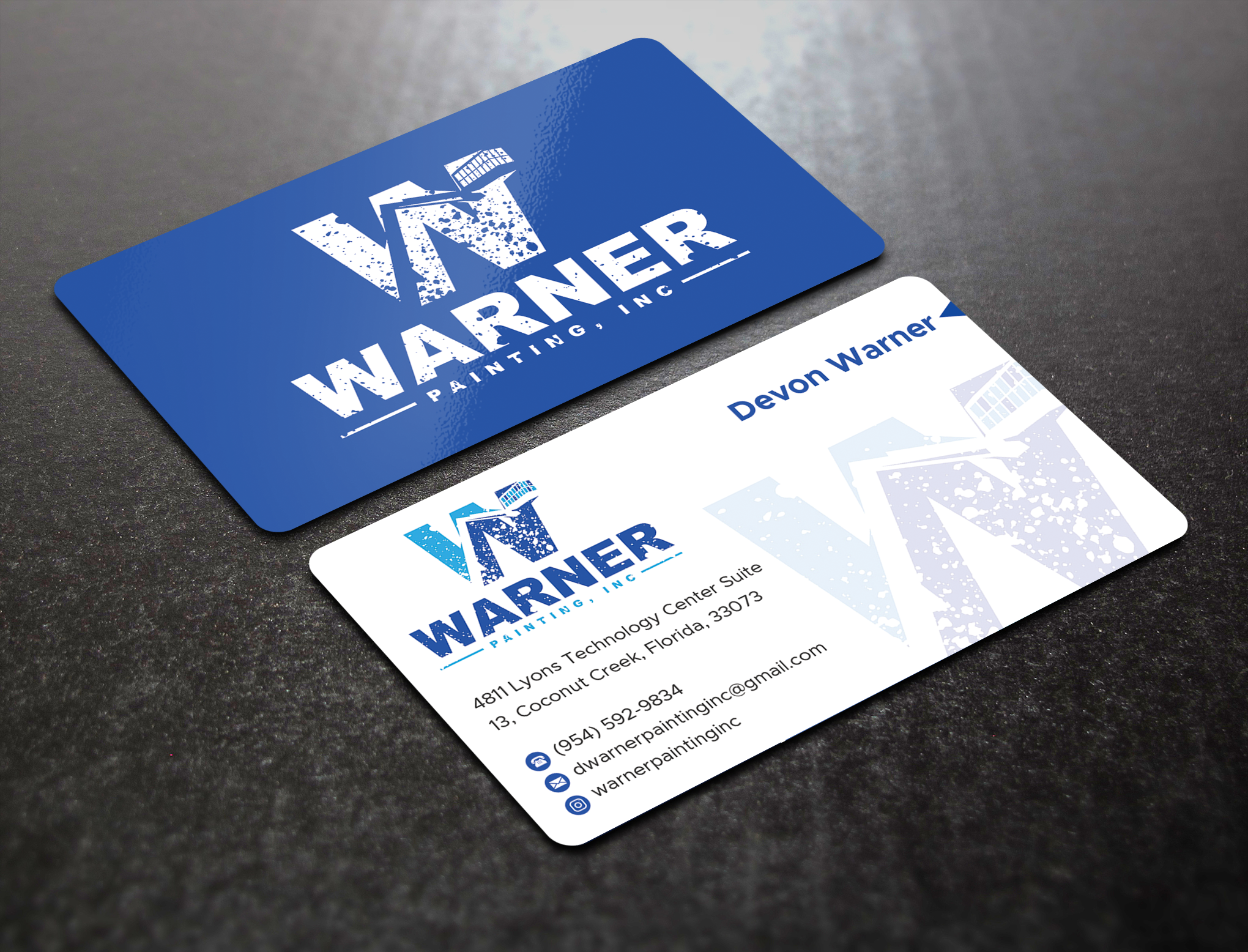 Business Card Design by Expert Bappy for Warner Painting, Inc. | Design #37753362