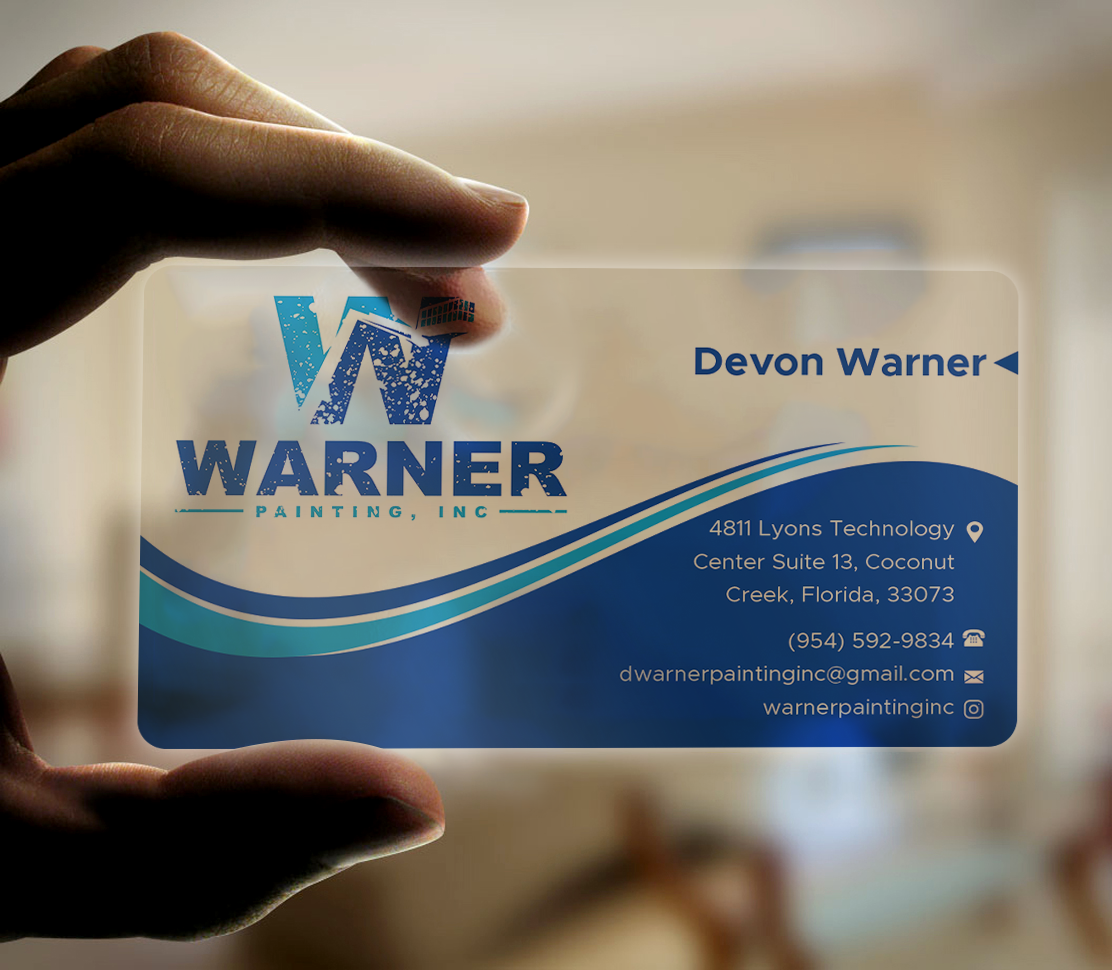 Business Card Design by Expert Bappy for Warner Painting, Inc. | Design #37753412