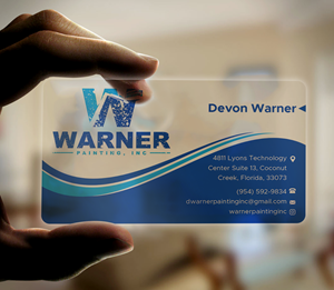 Business Card Design by Expert Bappy for Warner Painting, Inc. | Design: #37753412