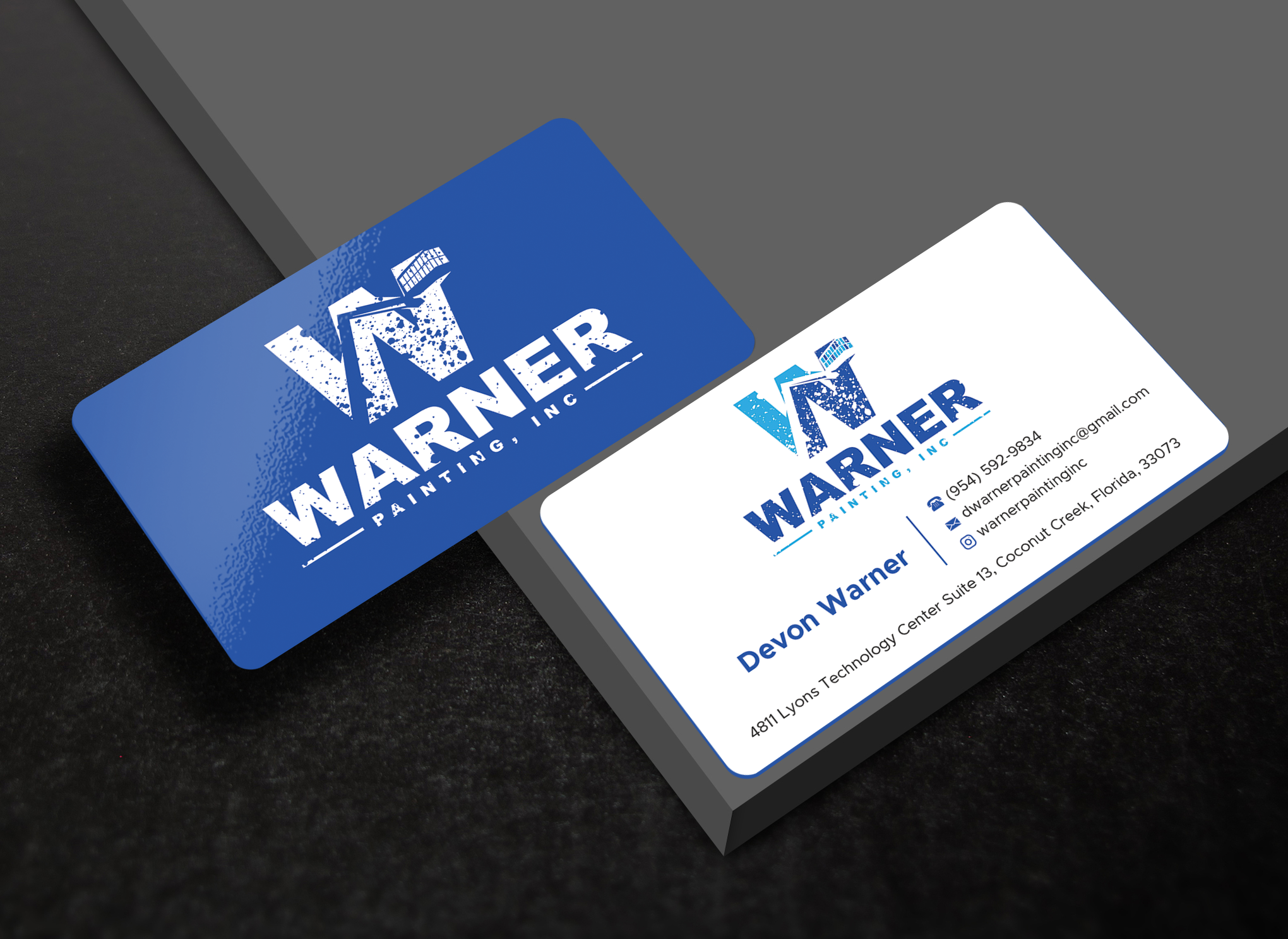 Business Card Design by Expert Bappy for Warner Painting, Inc. | Design #37753514