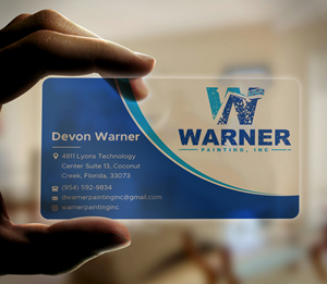 Business Card Design by Expert Bappy for Warner Painting, Inc. | Design: #37753533
