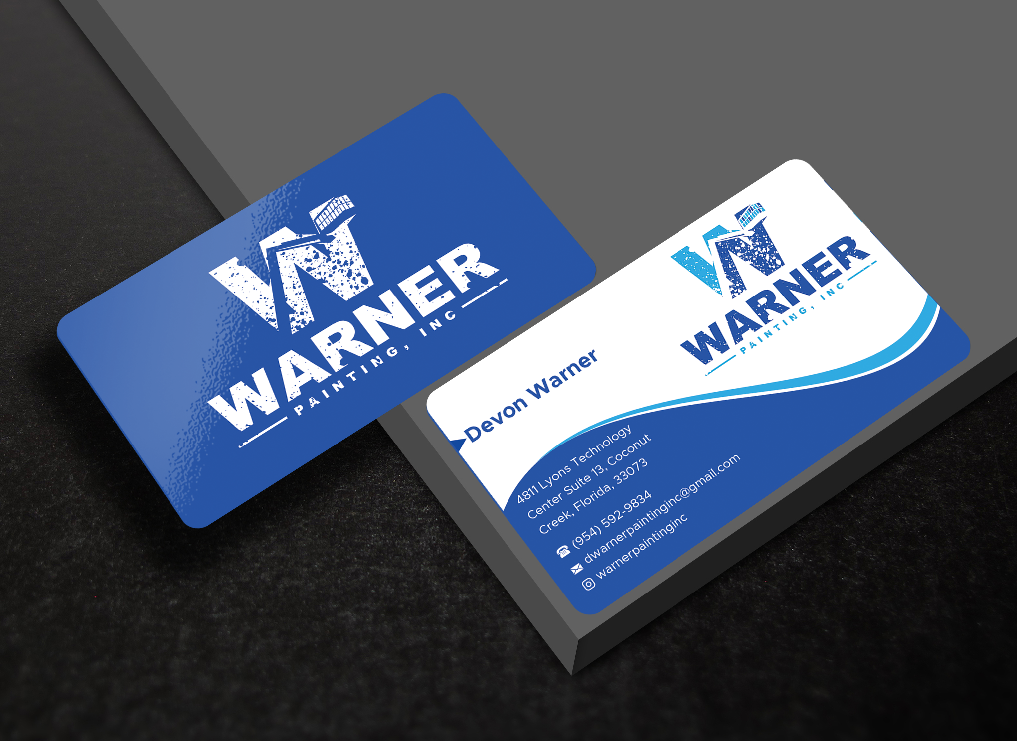 Business Card Design by Expert Bappy for Warner Painting, Inc. | Design #37753651
