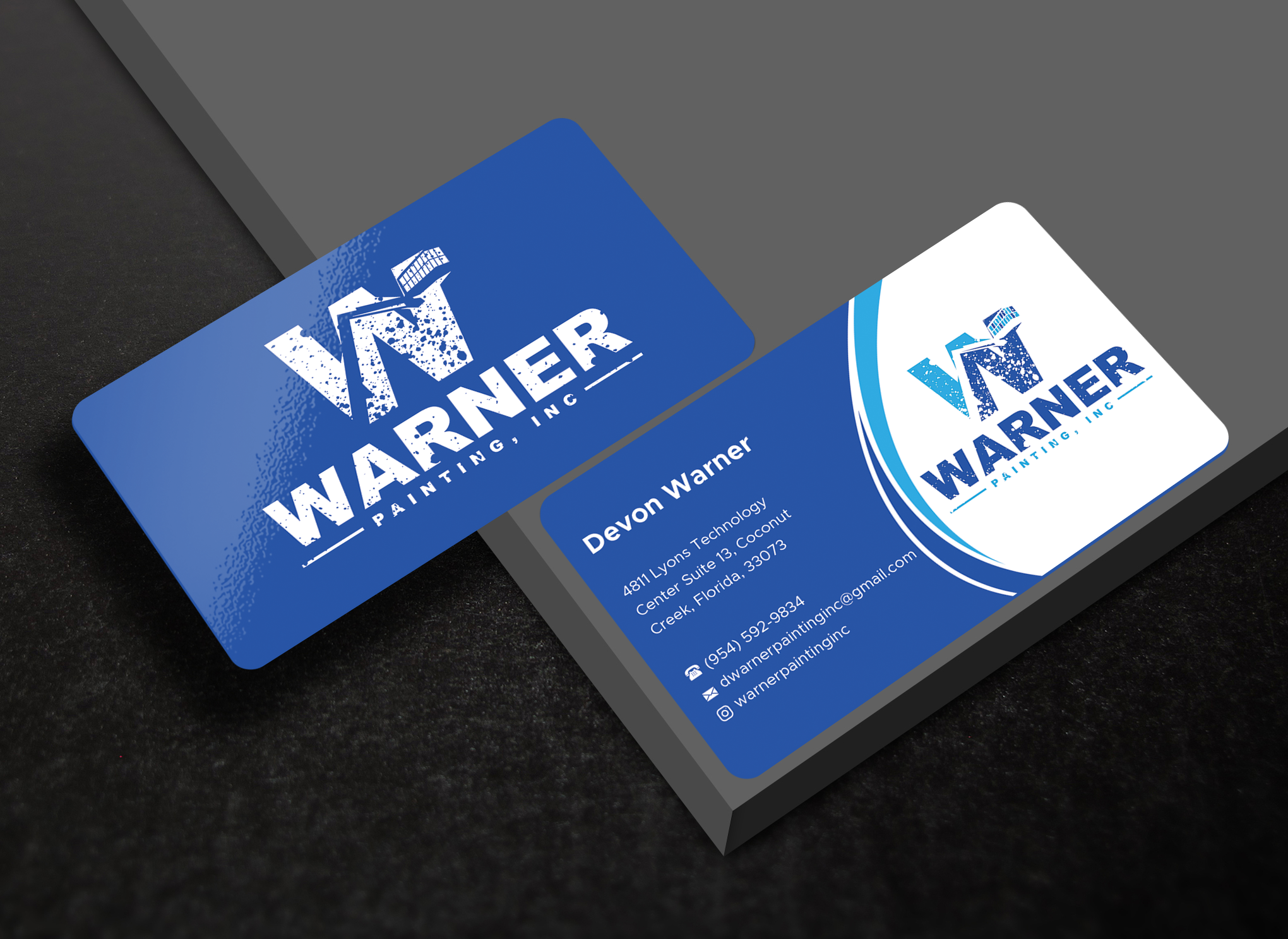 Business Card Design by Expert Bappy for Warner Painting, Inc. | Design #37753763