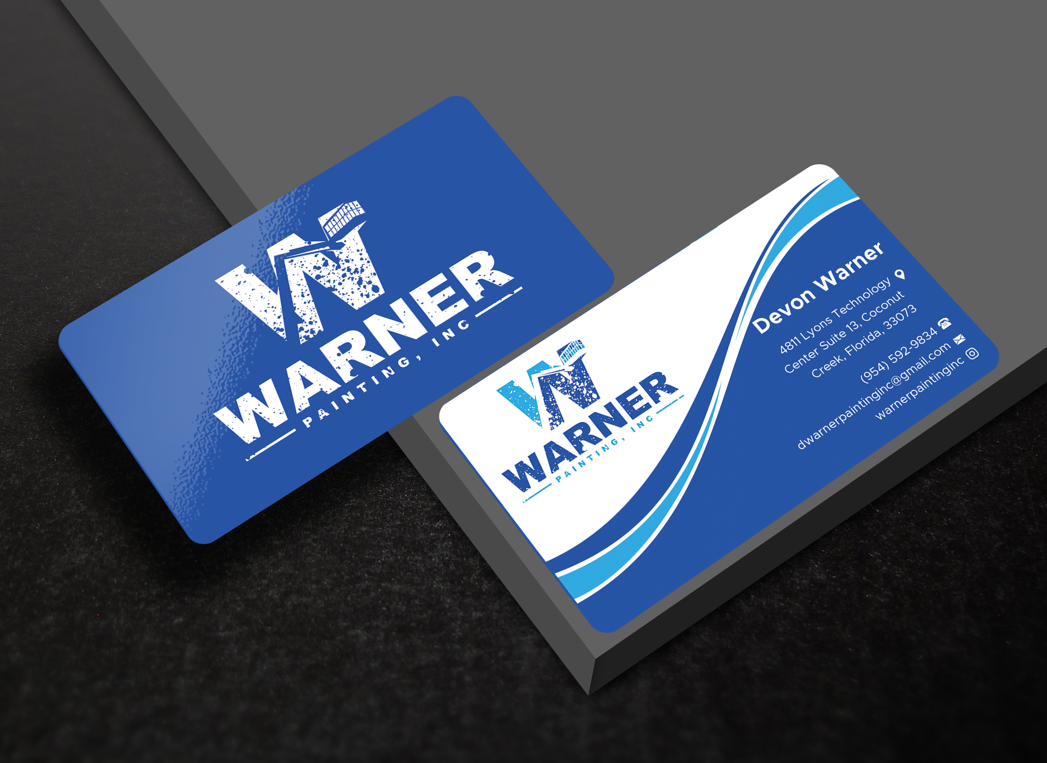 Business Card Design by Expert Bappy for Warner Painting, Inc. | Design #37753812