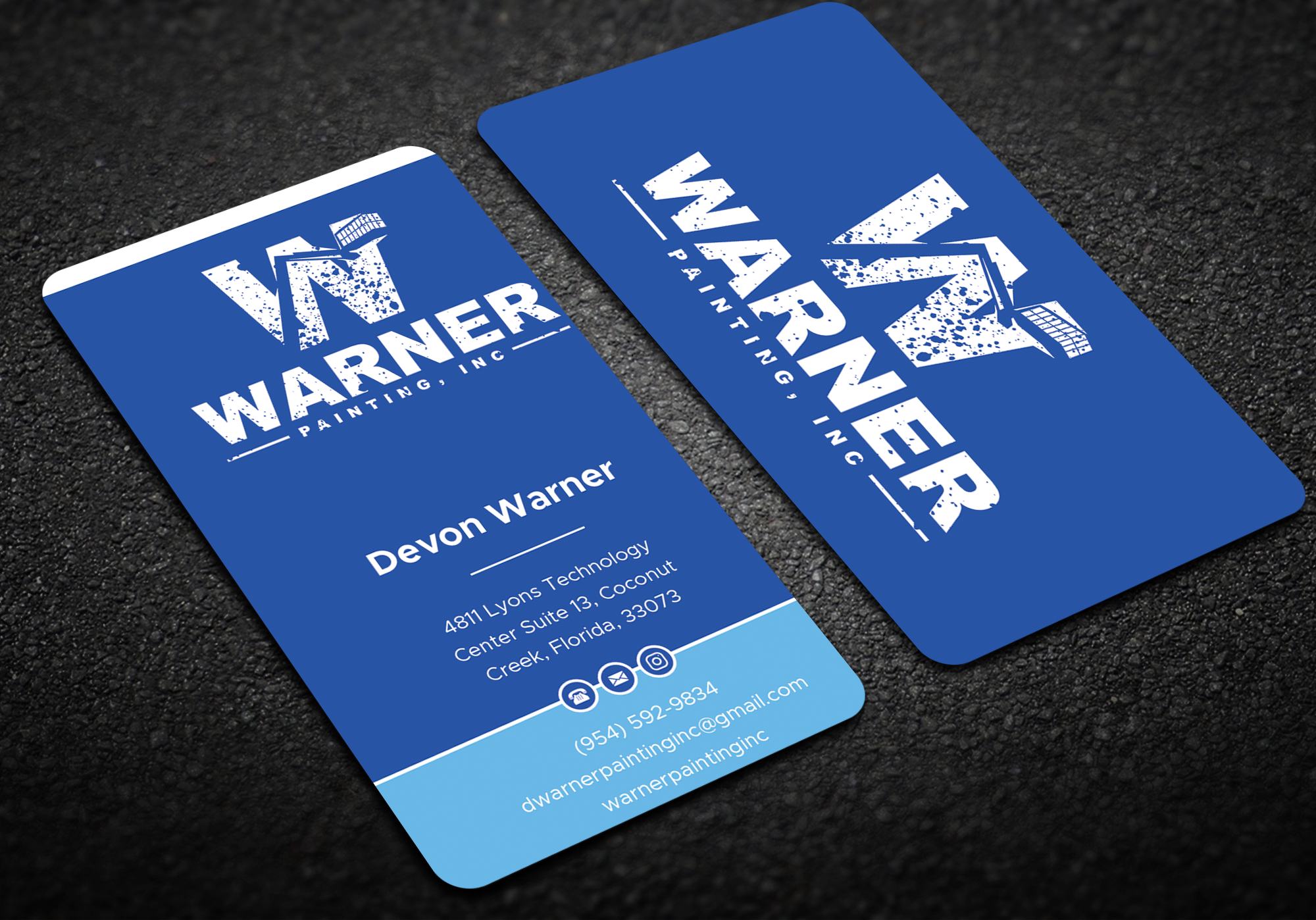 Business Card Design by Expert Bappy for Warner Painting, Inc. | Design #37753854