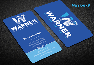 Business Card Design by Expert Bappy for Warner Painting, Inc. | Design: #37789309