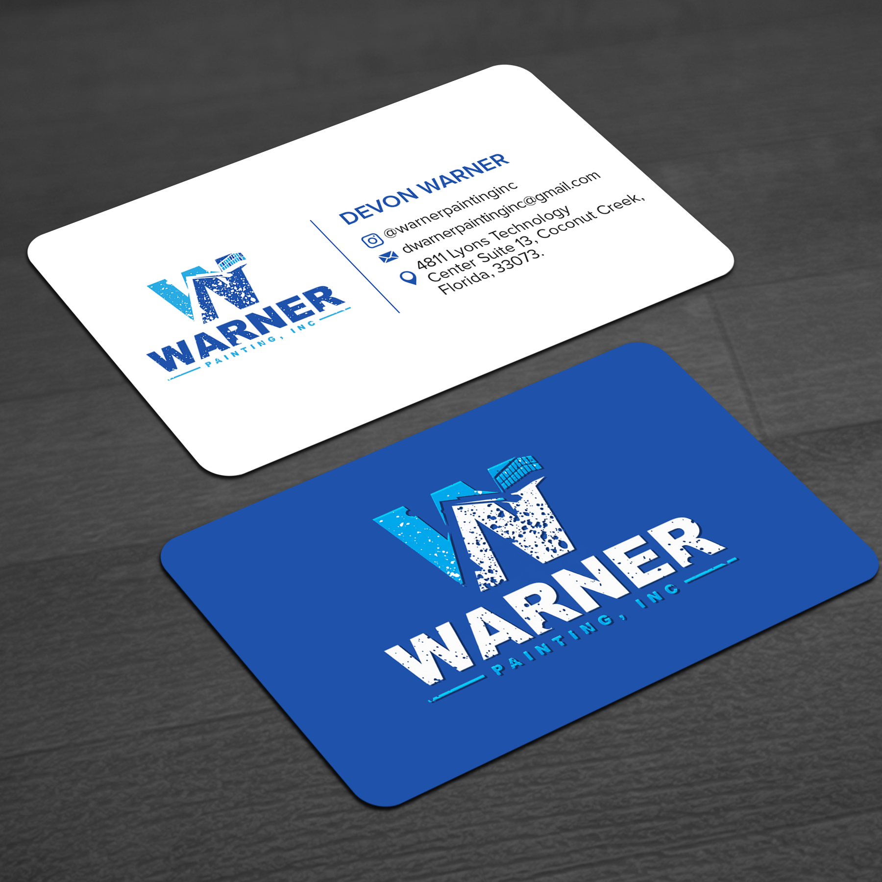 Business Card Design by WellDesign for Warner Painting, Inc. | Design #37753418