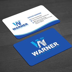 Business Card Design by WellDesign for Warner Painting, Inc. | Design: #37753419