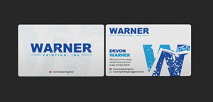 Business Card Design by INDIAN_Ashok for Warner Painting, Inc. | Design: #37754041