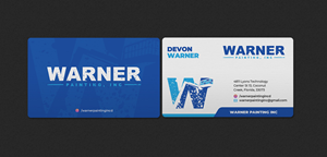 Business Card Design by INDIAN_Ashok for Warner Painting, Inc. | Design: #37754054