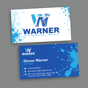 Visitenkarten-Design von nng für Warner Painting, Inc. | Design #37753407