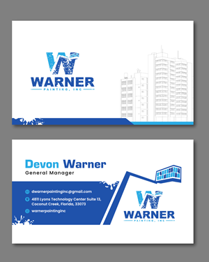 Visitenkarten-Design von debdesign für Warner Painting, Inc. | Design: #37753700