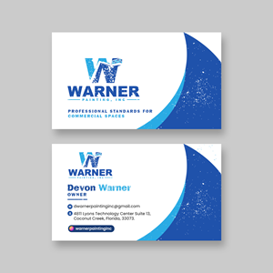 Visitenkarten-Design von debdesign für Warner Painting, Inc. | Design: #37753729