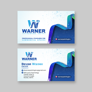 Visitenkarten-Design von debdesign für Warner Painting, Inc. | Design: #37753731