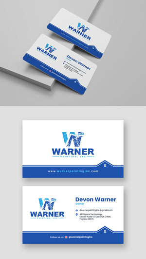 Visitenkarten-Design von debdesign für Warner Painting, Inc. | Design: #37754060