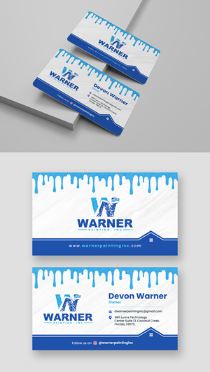Visitenkarten-Design von debdesign für Warner Painting, Inc. | Design: #37754061