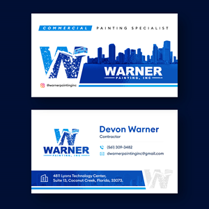 Visitenkarten-Design von debdesign für Warner Painting, Inc. | Design: #37757323