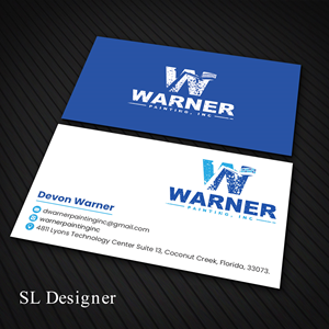 Business Card Design by SL Designer for Warner Painting, Inc. | Design: #37753249