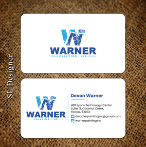 Business Card Design by SL Designer for Warner Painting, Inc. | Design: #37753252
