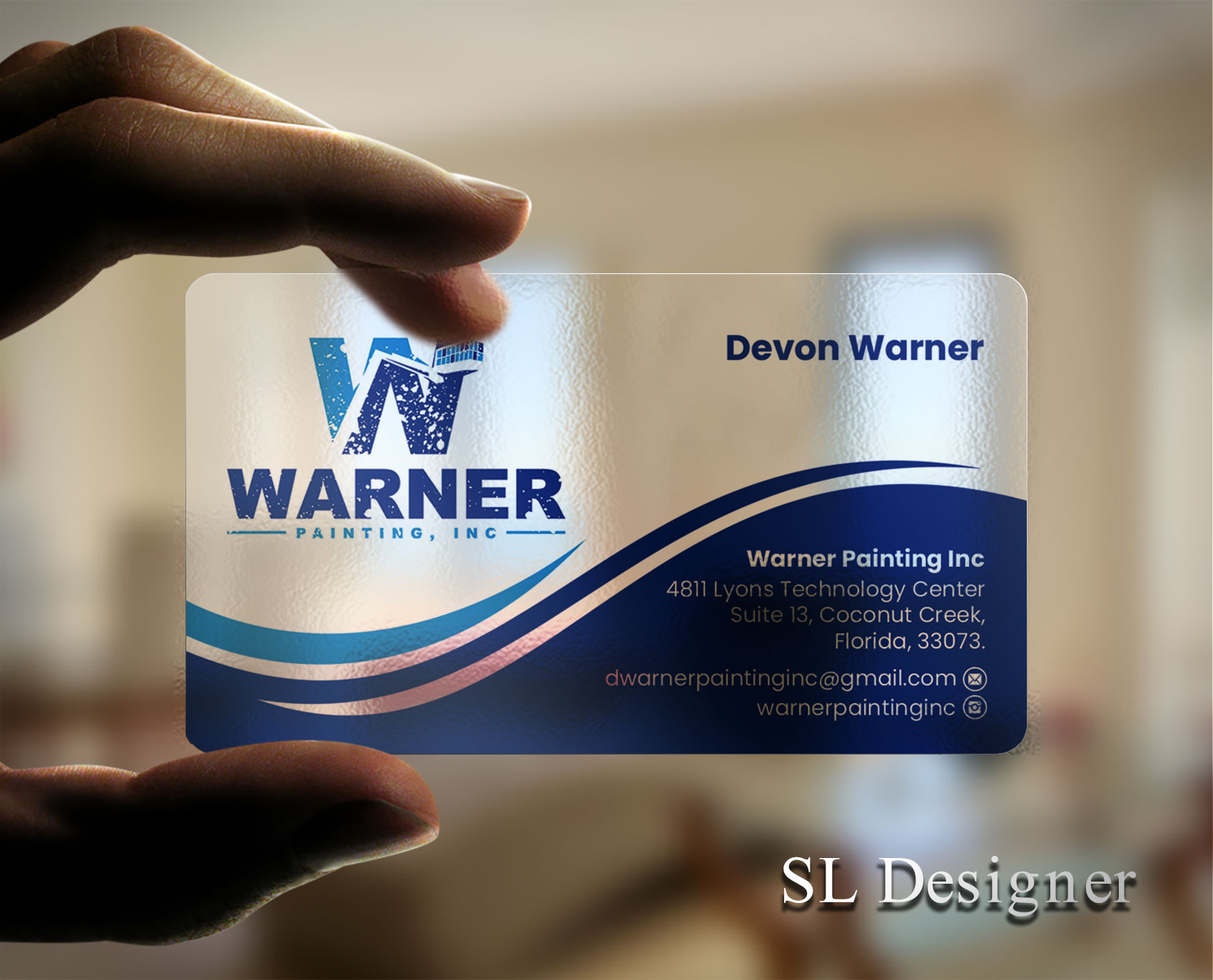 Business Card Design by SL Designer for Warner Painting, Inc. | Design #37753254