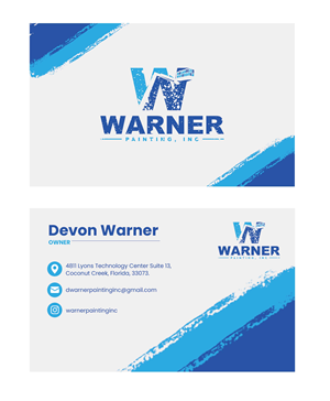 Business Card Design by Stan$oul for Warner Painting, Inc. | Design: #37753504