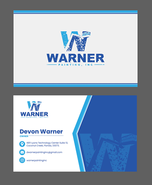 Business Card Design by Stan$oul for Warner Painting, Inc. | Design: #37753879