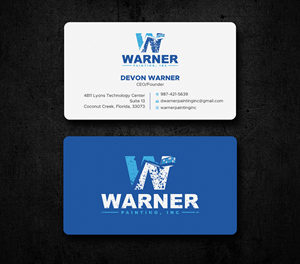 Business Card Design by Uttom 2 for Warner Painting, Inc. | Design: #37755345