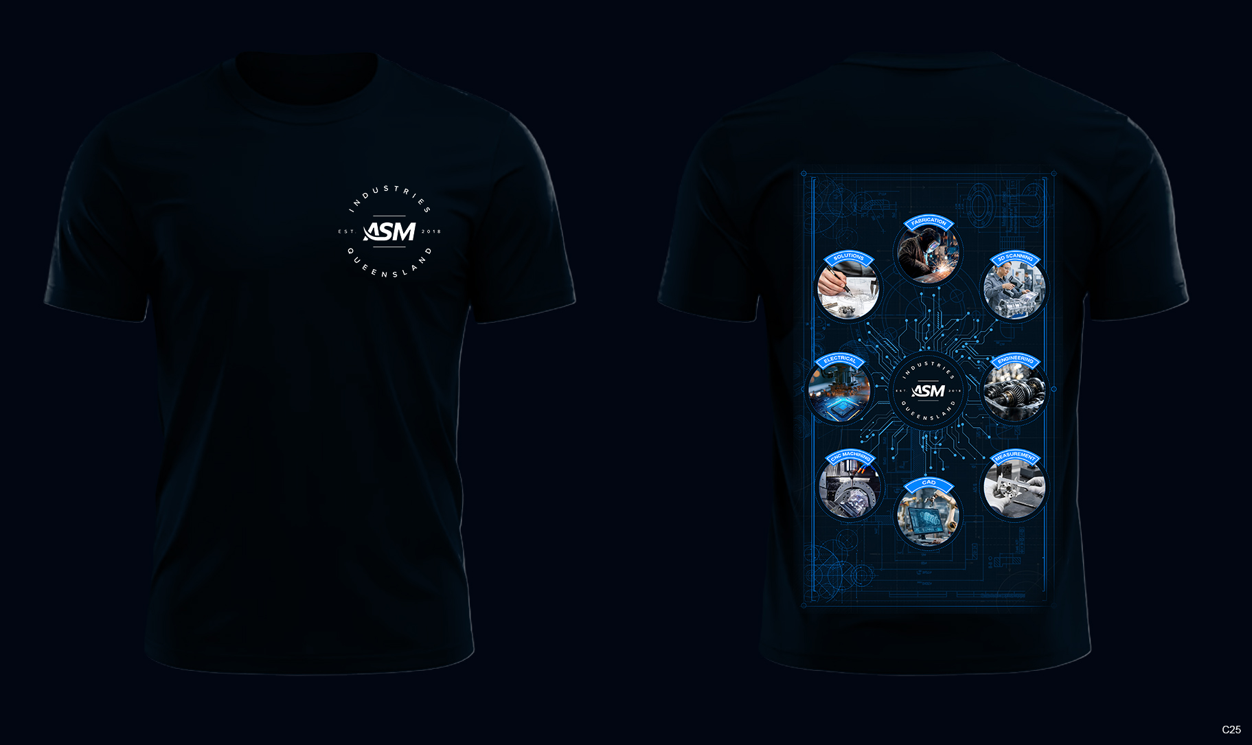 Diseño de Camiseta por pb para ASM Industries | Diseño #37761079