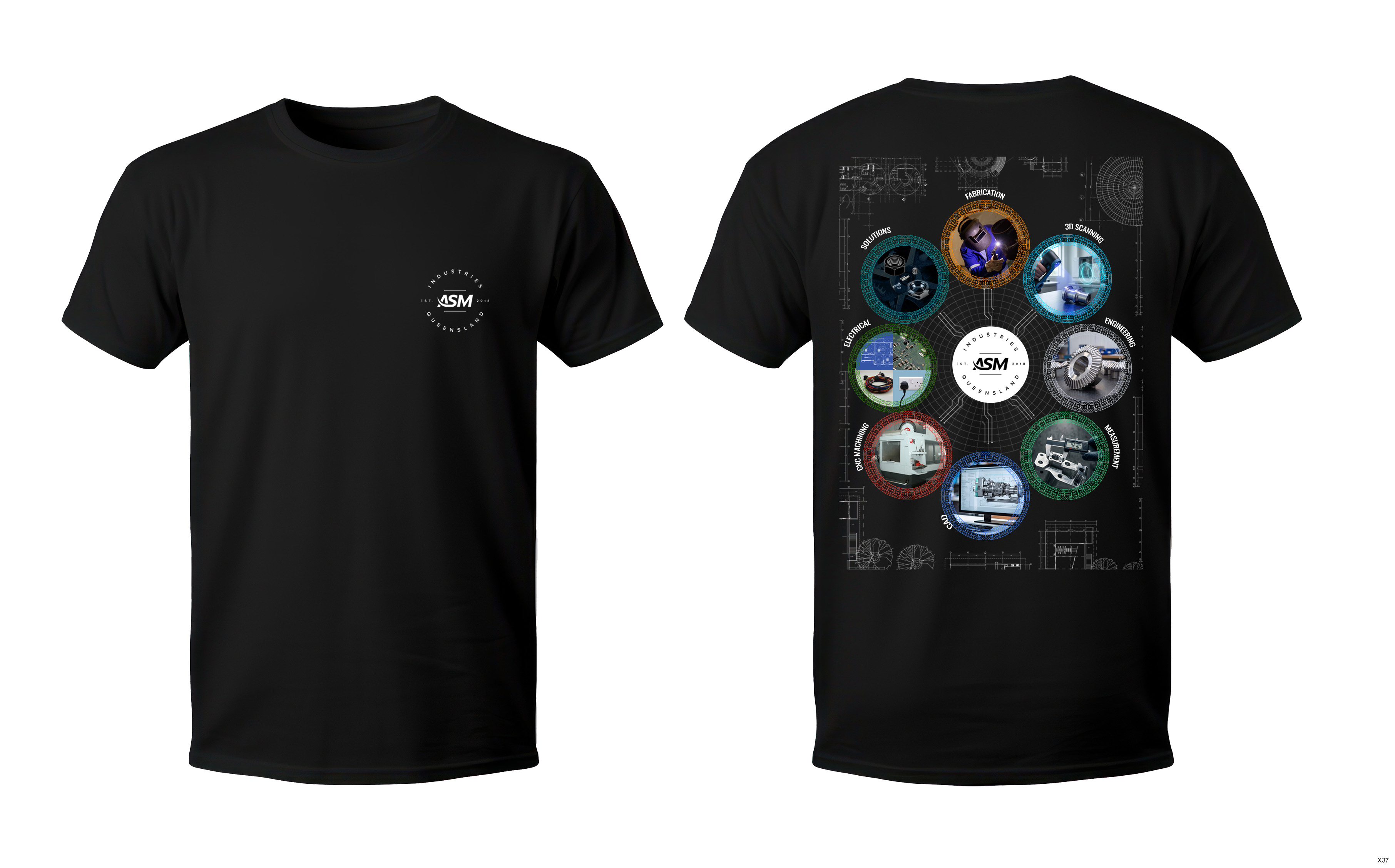 Diseño de Camiseta por pb para ASM Industries | Diseño #37767474