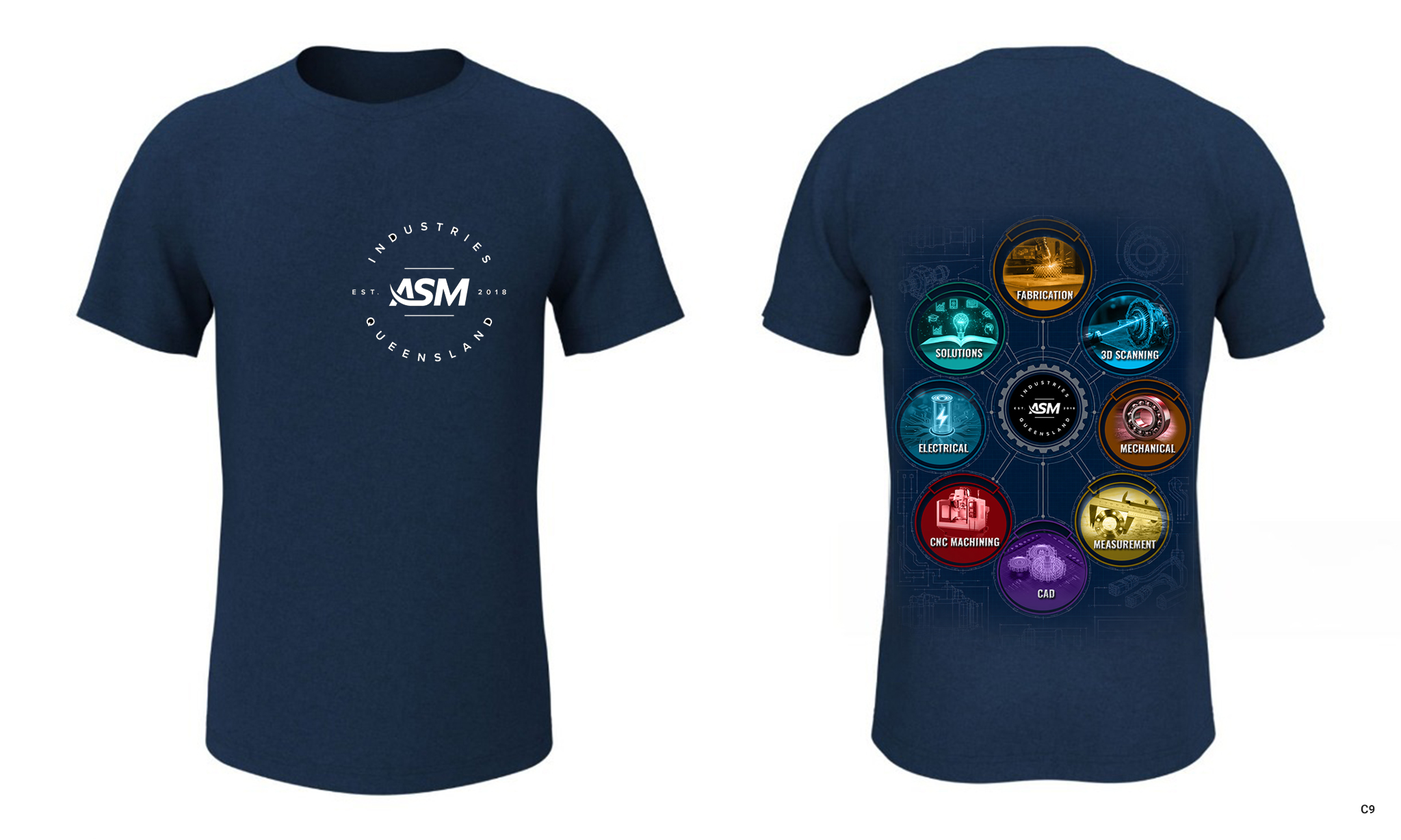 Diseño de Camiseta por pb para ASM Industries | Diseño #37768416